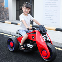 贝多奇儿童电动摩托车可坐人宝宝三轮车婴儿双驱电动车男孩玩具车