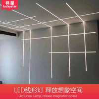 luckystar 祥星光电 LED线形灯嵌入式客厅无主灯线条灯双眼皮吊顶线型灯带预埋线性灯