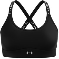 安德玛 官方UA 女子交叉肩带文胸透气跑步健身训练运动内衣-中强度