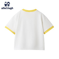 allo&lugh 阿路和如 男童短袖t恤2024新款儿童装女夏装薄款体恤