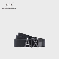 阿玛尼 EMPORIO ARMANIARMANI EXCHANGE皮带23春夏AX男士荔枝皮纹经典商务腰带礼盒