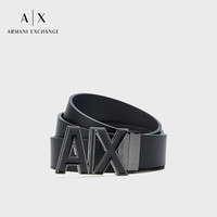 阿玛尼 EMPORIO ARMANIARMANI EXCHANGE皮带AX男士商务简约皮革板扣腰带礼盒