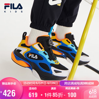 FILA 斐乐 童鞋儿童跑步鞋2023秋冬中大童旋钮扣男女运动鞋子