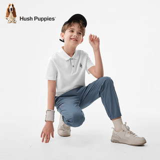 暇步士（Hush Puppies）童装男童2024春夏儿童速干长裤 雾霾蓝 160cm