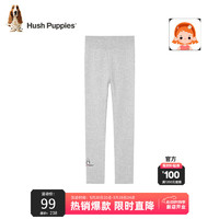 暇步士（Hush Puppies）童装儿童打底裤2024春秋季儿童打底裤 花灰 130cm