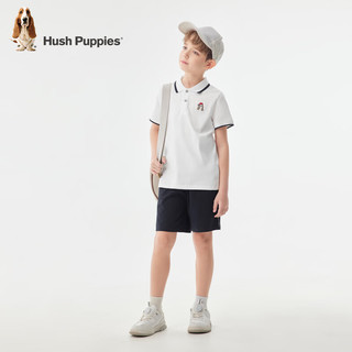 暇步士（Hush Puppies）童装男童套装2024夏季儿童套装 本白 120cm