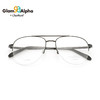 CHARMANT 夏蒙 眼镜架钛合金双梁大框眼镜时尚潮男女镜框GA38054