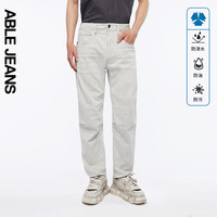 ABLE JEANS【直筒滑板裤】男士裤子弹力直筒牛仔长裤801637 皎月白 33/32