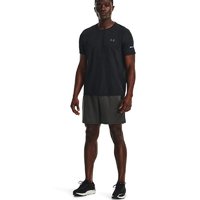 安德玛 官方UA 男子梭织反光裤子跑步健身训练休闲运动宽松短裤