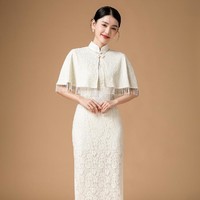 SIERLI.COLLECTION 斯尔丽 新中式国风旗袍高级感民国小洋装连衣裙披肩套装旗袍