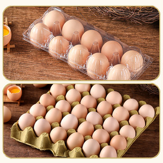 新鲜土鸡蛋散养柴鸡自养45g*6枚谷物草鸡蛋