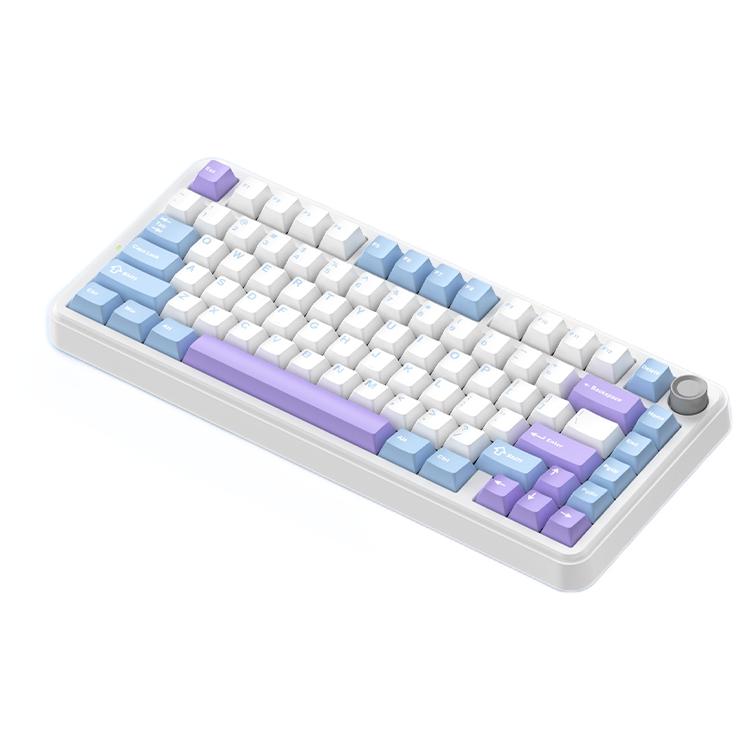 K75 三模機械鍵盤 75配列 草莓果醬軸 海浪紫