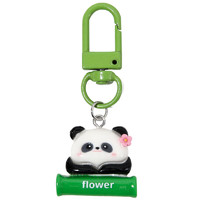 TNBROTHERS钥匙扣创意可爱卡通熊猫挂件学生小礼物书包钥匙链配饰 1个