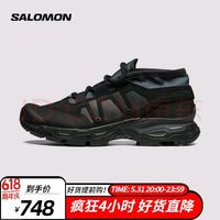 salomon 萨洛蒙 男女款 户外运动皮革拼接徒步登山鞋 JUNGLE ULTRA LOW ADVANCED 黑色 471307