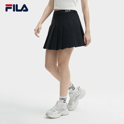 FILA 斐乐 女子半身裙2024夏季新款运动休闲百搭显瘦百褶裙A字短裙