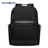 Samsonite 新秀丽 双肩包电脑包男15.6英寸商务旅行包小总裁背包笔记本书包 TU5黑色