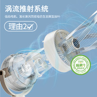 88VIP：喵滿分 空氣循環扇電風扇家用輕音落地扇立式循環電風扇米家智能遙控搖頭