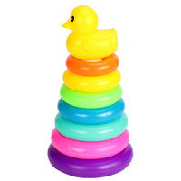 达闻西 趣味彩虹塔叠叠鸭玩具