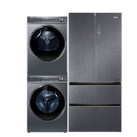 Haier 海尔 553升双系统冰箱零距离自由嵌入式全空间保鲜+海尔10公斤纤美376洗烘套装