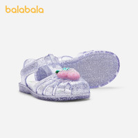 巴拉巴拉 儿童凉鞋女童鞋子2024夏季新款沙滩鞋时尚镂空甜美果冻鞋