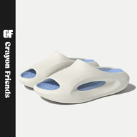 CRAYON FRIENDS 运动拖鞋男士夏季外穿防滑户外踩屎感居家潮流情侣户外凉拖鞋男 白蓝 38/39
