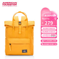 美旅箱包艾米同款休闲女士双肩包高颜值ins书包背包多功能电脑包24G黄色