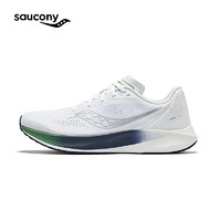 Saucony索康尼MIRAGE FLOW轻量透气跑鞋男子夏季缓震跑步鞋运动鞋男 浅紫白1 44