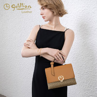 goldlion 金利来 女包2024年新款时尚印花斜挎包包小流行气质撞色女式手提包