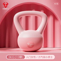 FANATICS疯拿铁软壶铃家用软体壶铃女士家用练臀翘臀提壶训练器材 5kg 桃粉