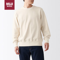 MUJI 無印良品 无印良品（MUJI）男式 紧密编织毛圈 运动衫 套头卫衣ABG03A2A  原色 XL