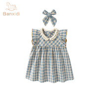 88VIP：班喜迪 女童夏装连衣裙洋气时髦儿童背心公主裙周岁宝宝礼服