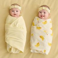 Tongtai 童泰 四季款婴幼儿床品用品0-3个月新生儿抱毯抱巾男女宝宝抱被两件装