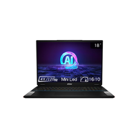 MSI 微星 绝影18 AI studio 2024款 18英寸 游戏本 黑色(Core Ultra9 185H、RTX 4090 16G、32GB、2TB SSD、4K、Mini LED、120Hz)