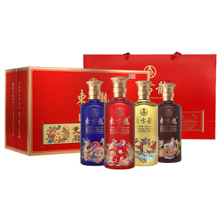 WULIANGYE 五粮液 东方龙 浓香型白酒 福运礼盒52度500ml*4瓶 端午节送礼