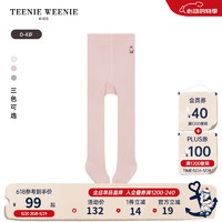 Teenie Weenie Kids小熊童装款女宝宝纯色贴合透气舒适袜子 粉色 S