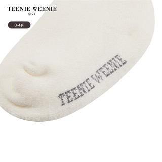 Teenie Weenie Kids小熊童装款女宝宝纯色贴合透气舒适袜子 粉色 S