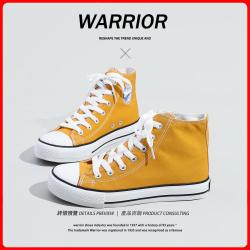 warrior回力春季款经典帆布鞋情侣简约百搭高帮休闲鞋女时尚女鞋