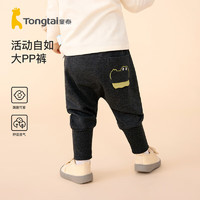 Tongtai 童泰 春秋5-24个月婴儿男女打底裤子T31Q451B 花黑 73cm