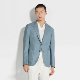 杰尼亚（Zegna）【618精选】24春夏山羊绒、桑蚕丝及亚麻开衫夹克759N24A7-10JCN0-56