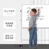 deli 得力 白板写字板支架式移动黑板家用双面儿童小黑板挂式教学培训移动磁性小白板可擦写黑板家用墙贴儿童写字板