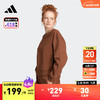 adidas 阿迪达斯 轻运动女装运动圆领套头卫衣IM0307 棕色 A/L