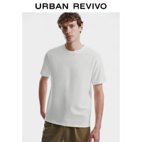 URBAN REVIVO 男装时尚基础休闲纯色圆领短袖T恤 UMU440037