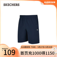 斯凯奇(Skechers)夏季新款男吸湿速干短裤运动休闲裤P224M109