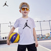 Jordan NIKE耐克AJ童装男童短袖T恤夏季儿童运动上衣 纯白色 160