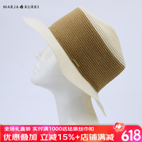 玛丽亚古琦 MARJA KURKI玛丽亚.古琦遮阳帽女户外太阳帽 春夏防晒帽透气草帽 干干帽 米色