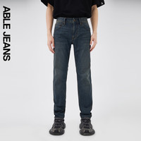 ABLE JEANS24夏男士裤子修身小脚冰氧吧牛仔裤男 复古天晴蓝 32/32