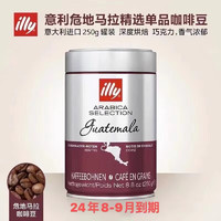 illy 意利 意大利进口 咖啡豆250G罐装意式浓缩美式咖啡 深度烘焙-危地马拉咖啡豆（8-9月到期）