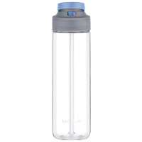 LOCK&LOCK; tritan吸管杯夏季女塑料水杯折扇式吸管运动水杯便携杯子