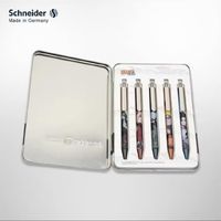 Schneider 施耐德 六一儿童节礼物 德国进口EVO 按动中性笔 火影忍者 混色 0.5mm 5支装 收藏款礼盒套装 送礼自用皆宜