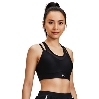 安德玛（UNDERARMOUR）Infinity 小8bra女子网眼瑜伽训练运动内衣-低强度1376886 黑色001 XS